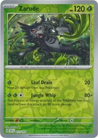 Zarude 11/191 Reverse Rare - MissingNo.
