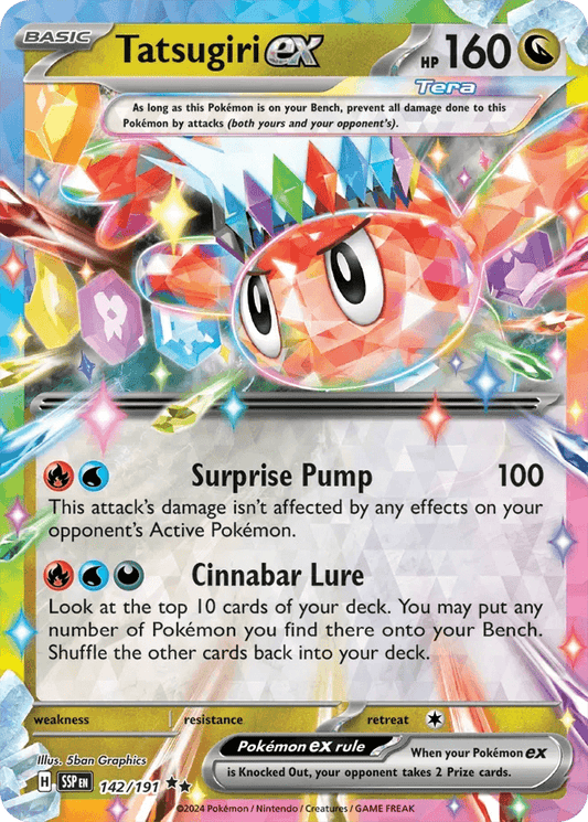 Tatsugiri ex 142/191 Double Rare ex - MissingNo.