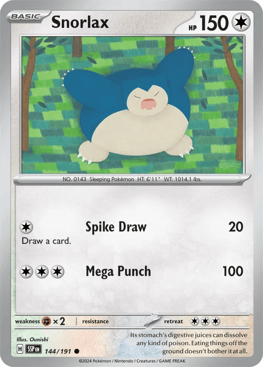Snorlax 144/191 Common - MissingNo.