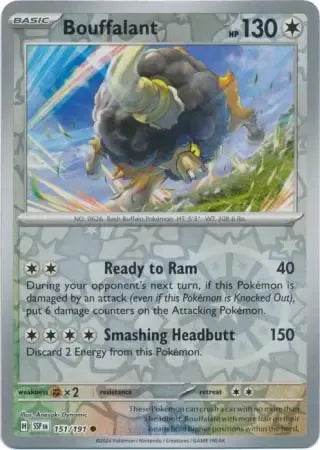 Bouffalant 151/191 Reverse Common - MissingNo.