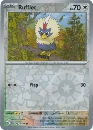 Rufflet 152/191 Reverse Common - MissingNo.