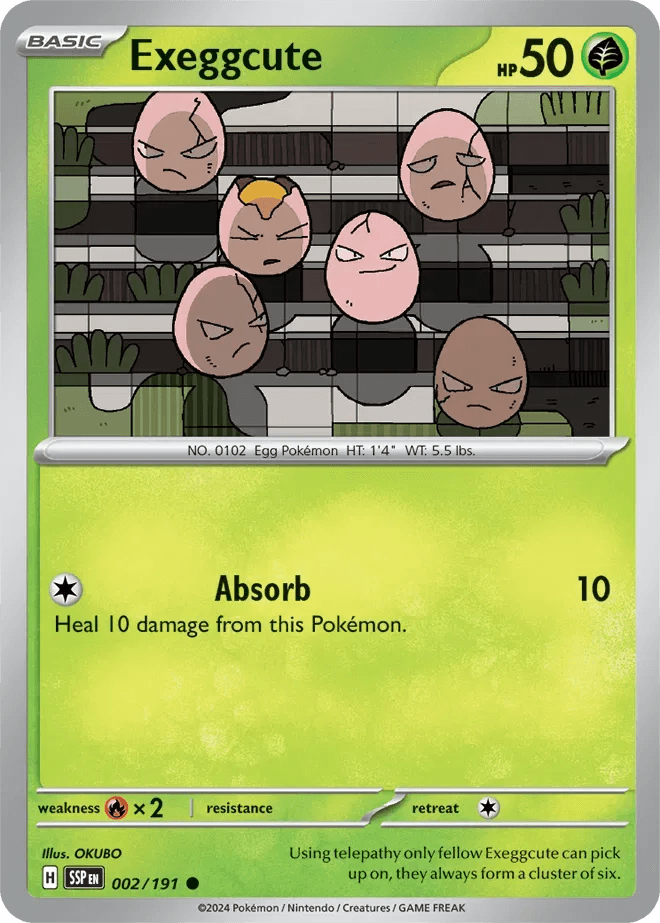 Exeggcute 2/191 Common - MissingNo.