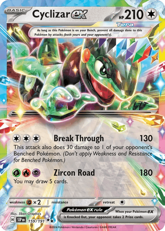 Cyclizar ex 159/191 Double Rare ex - MissingNo.