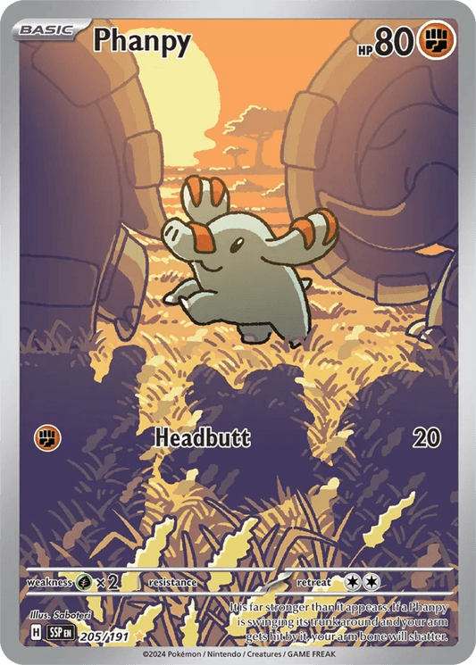 Phanpy 205/191 Illustration Rare - MissingNo.