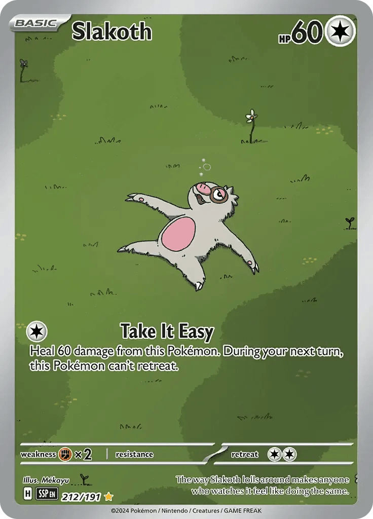 Slakoth 212/191 Illustration Rare - MissingNo.