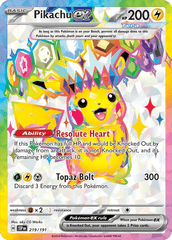 Pikachu ex 219/191 Ultra Rare ex