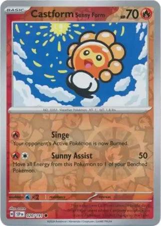 Castform Sunny Form 20/191 Reverse Common - MissingNo.