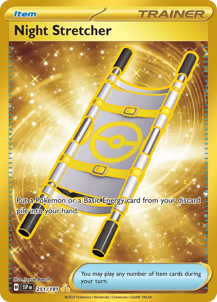 Night Stretcher 251/191 Gold Hyper Rare - MissingNo.