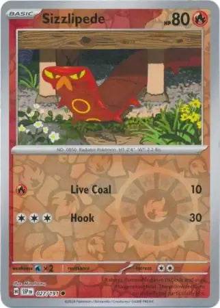 Sizzlipede 27/191 Reverse Common - MissingNo.