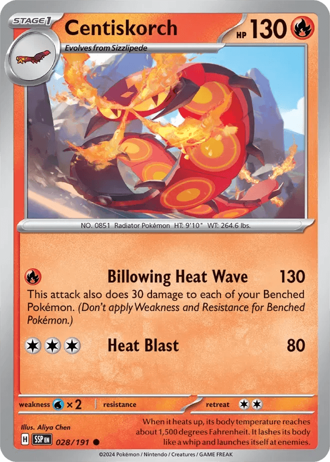 Centiskorch 28/191 Common - MissingNo.