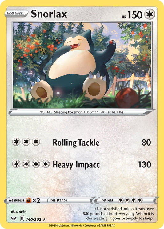 Snorlax 140/202 Non-Holo Rare - MissingNo.