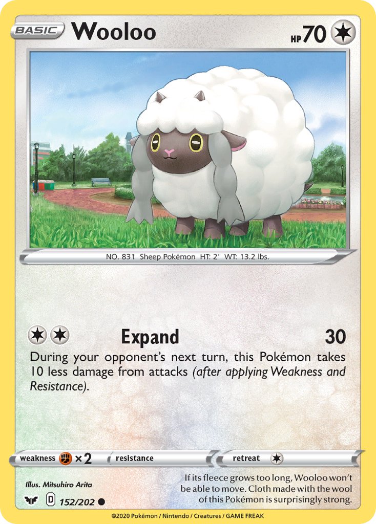 Wooloo 152/202 Reverse Common - MissingNo.