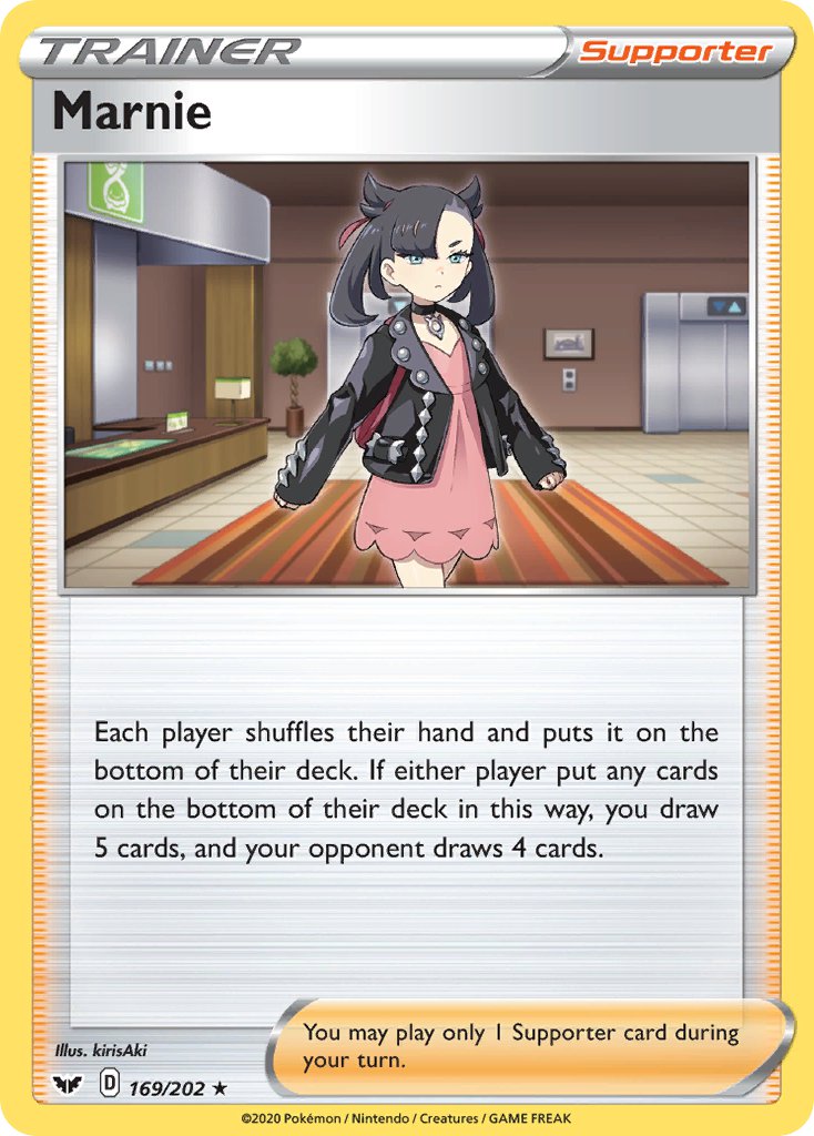 Marnie 169/202 Reverse Rare - MissingNo.