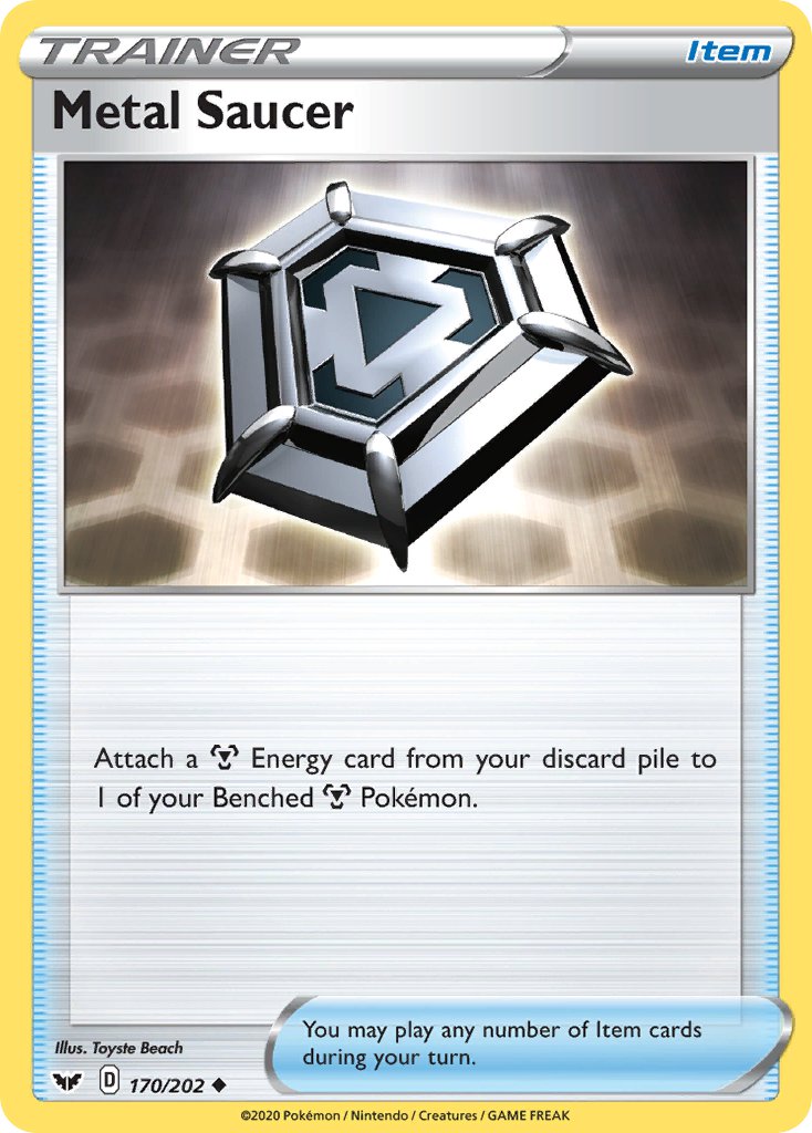 Metal Saucer 170/202 Non-Holo Play! Pokémon Stamp Prize Pack Series 1 Exclusive - MissingNo.