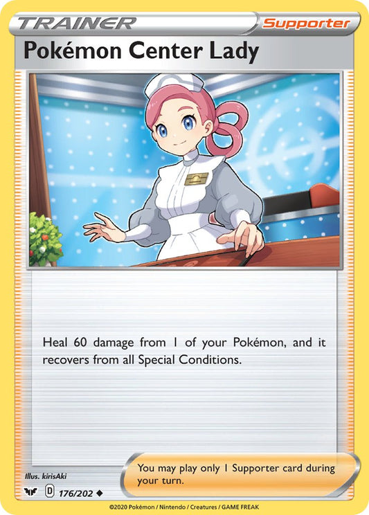 Pokémon Center Lady 176/202 Reverse Uncommon - MissingNo.