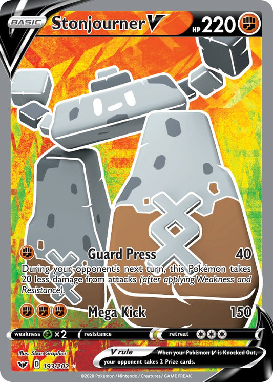 Stonjourner V 193/202 Holo Ultra Rare V - MissingNo.