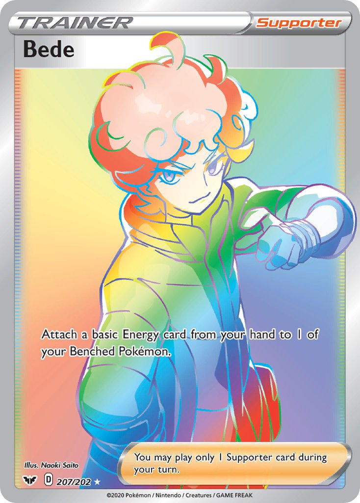 Bede 207/202 Rainbow Secret Rare - MissingNo.