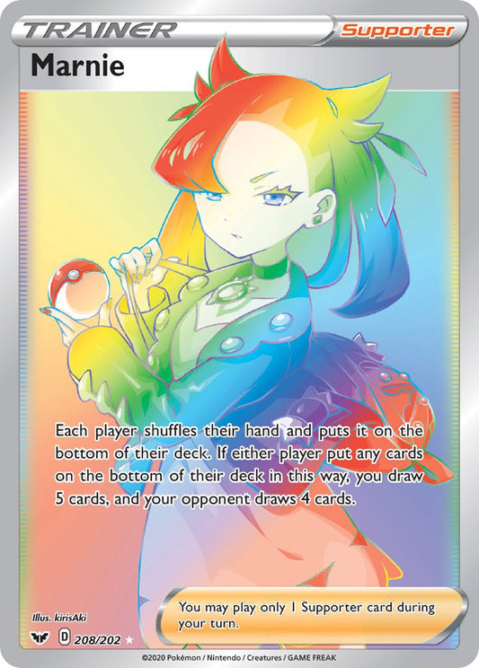 Marnie 208/202 Rainbow Secret Rare - MissingNo.
