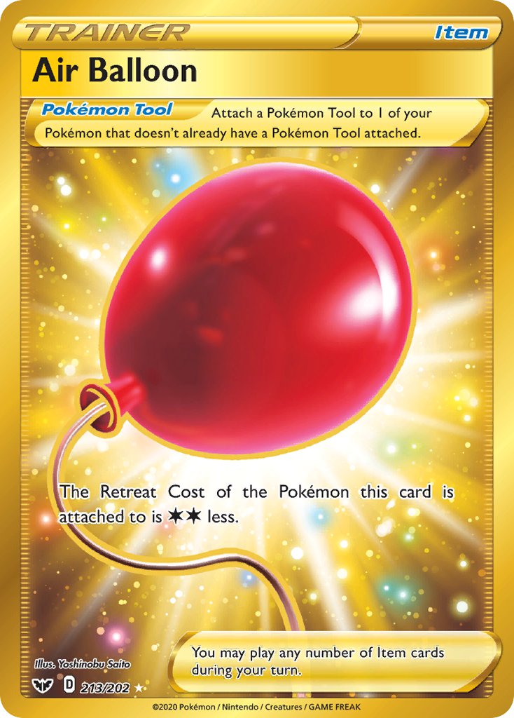Air Balloon 213/202 Gold Secret Rare - MissingNo.