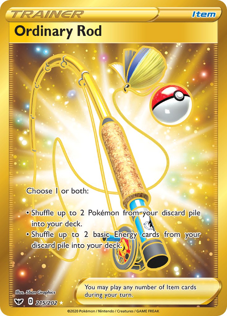 Ordinary Rod 215/202 Gold Secret Rare - MissingNo.