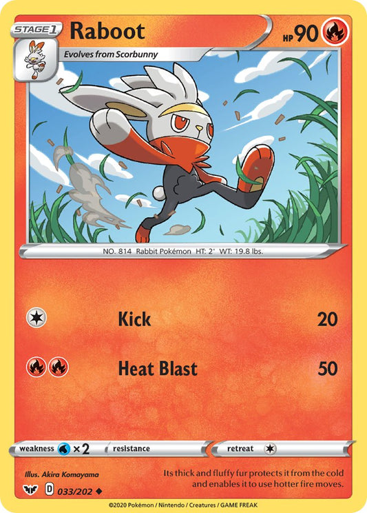 Raboot 033/202 Reverse Uncommon - MissingNo.