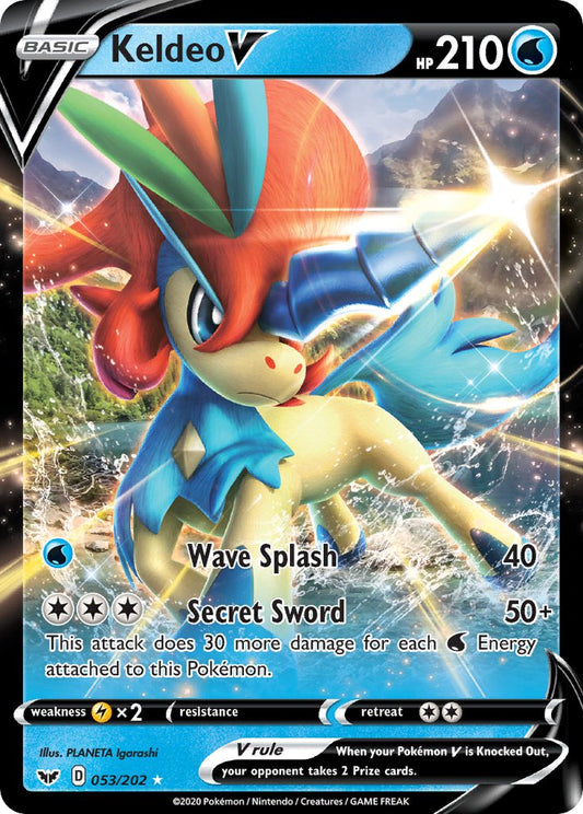 Keldeo V 053/202 Holo Rare V - MissingNo.