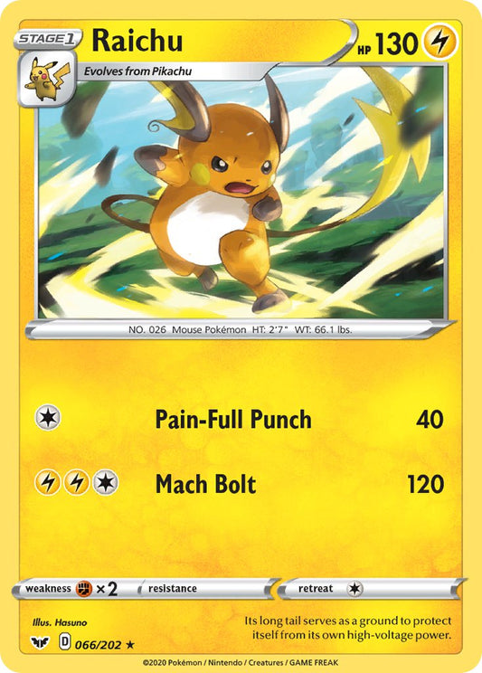 Raichu 066/202 Reverse Rare - MissingNo.