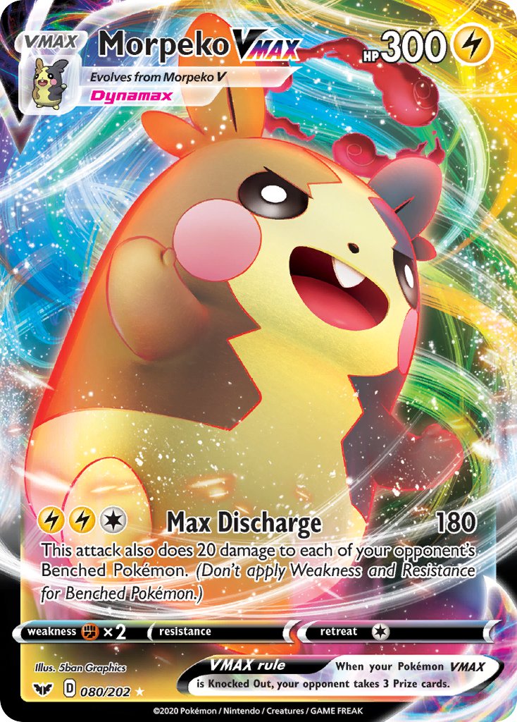 Morpeko VMAX 080/202 Holo Rare VMAX - MissingNo.