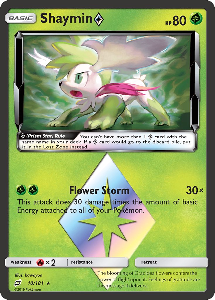 Shaymin Prism Star 10/181 Holo Rare Prism Star - MissingNo.