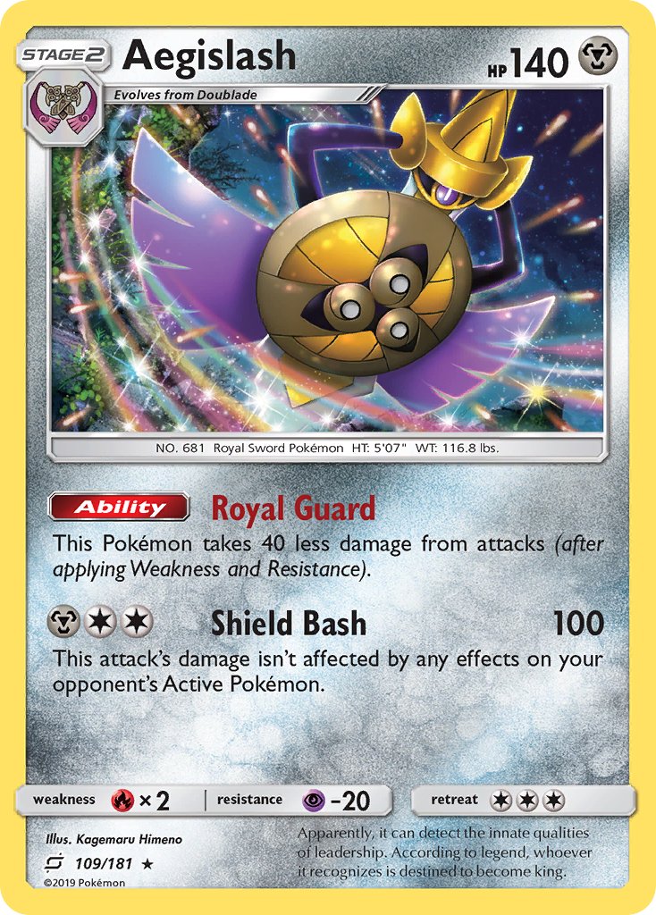 Aegislash 109/181 Holo Rare - MissingNo.