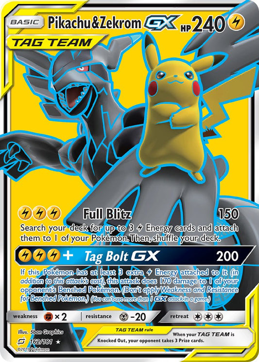 Pikachu & Zekrom GX 162/181 Holo Ultra Rare GX - MissingNo.