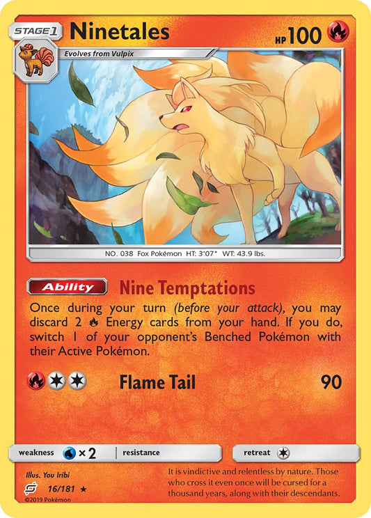 Ninetales 16/181 Reverse Rare - MissingNo.