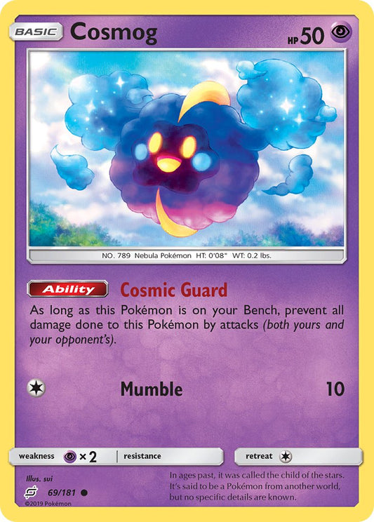 Cosmog 69/181 Reverse Common - MissingNo.