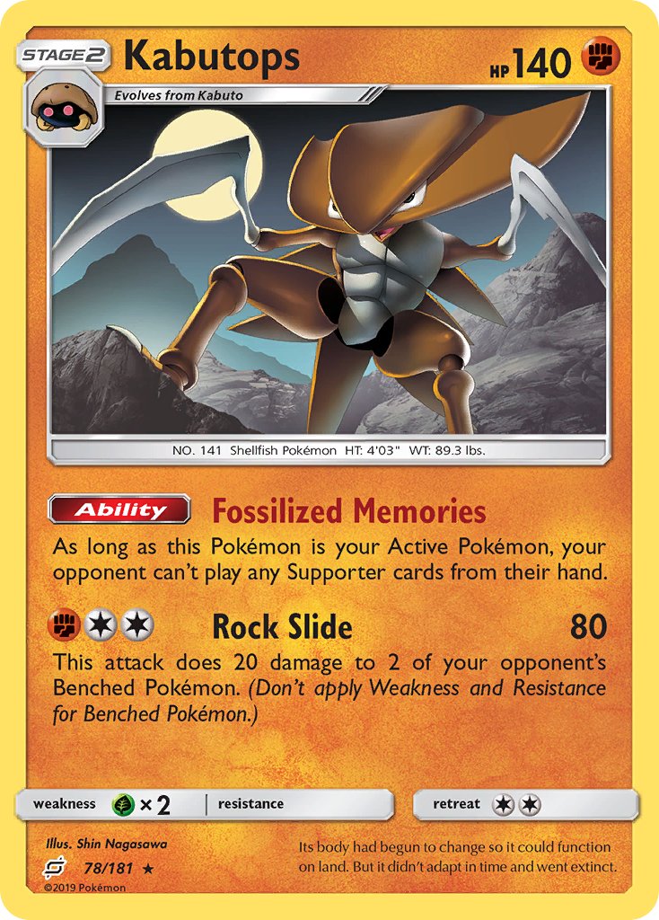 Kabutops 78/181 Non-Holo Rare - MissingNo.