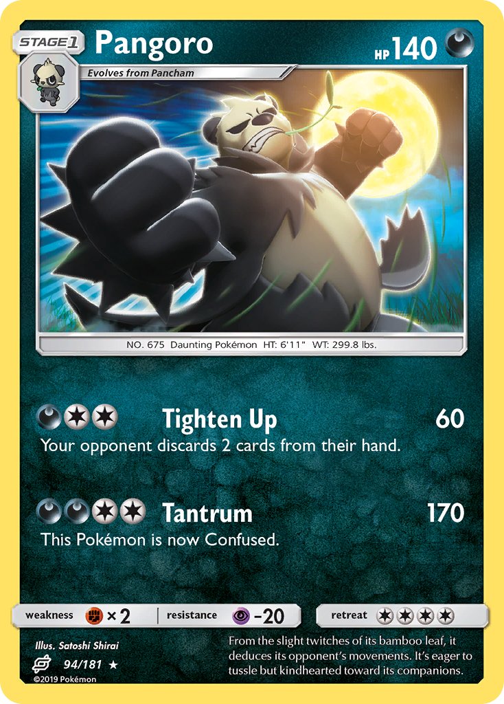 Pangoro 94/181 Non-Holo Rare - MissingNo.