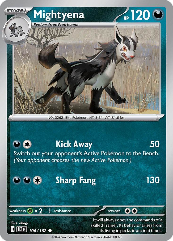 Mightyena 106/162 Reverse Common - MissingNo.