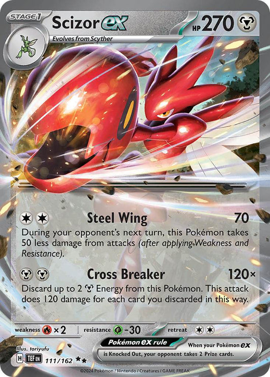 Scizor ex 111/162 Double Rare ex - MissingNo.