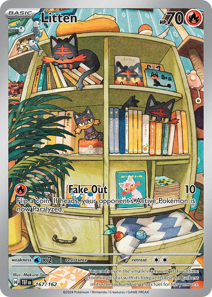 Litten 167/162 Illustration Rare - MissingNo.