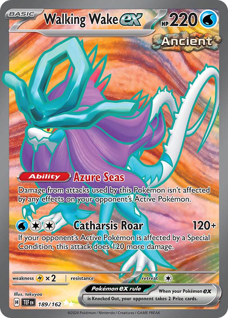 Walking Wake ex 189/162 Ultra Rare ex - MissingNo.