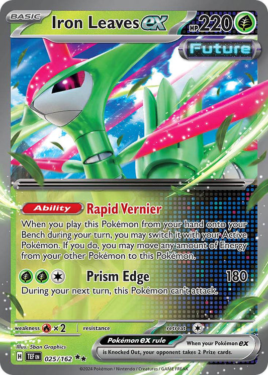 Iron Leaves ex 25/162 Double Rare ex - MissingNo.