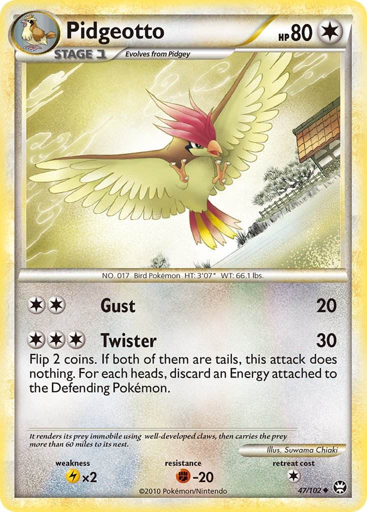 Pidgeotto 47/102 Uncommon - MissingNo.