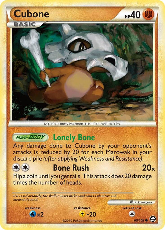 Cubone 60/102 Reverse Common - MissingNo.