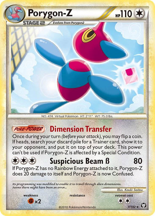 Porygon-Z 7/102 Reverse Rare - MissingNo.