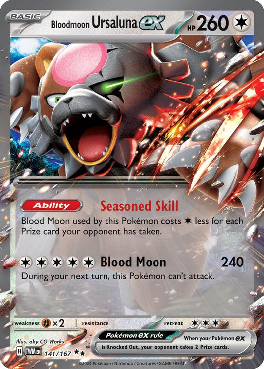 Bloodmoon Ursaluna ex 141/167 Play! Pokémon Stamp Prize Pack Series 6 Exclusive - MissingNo.