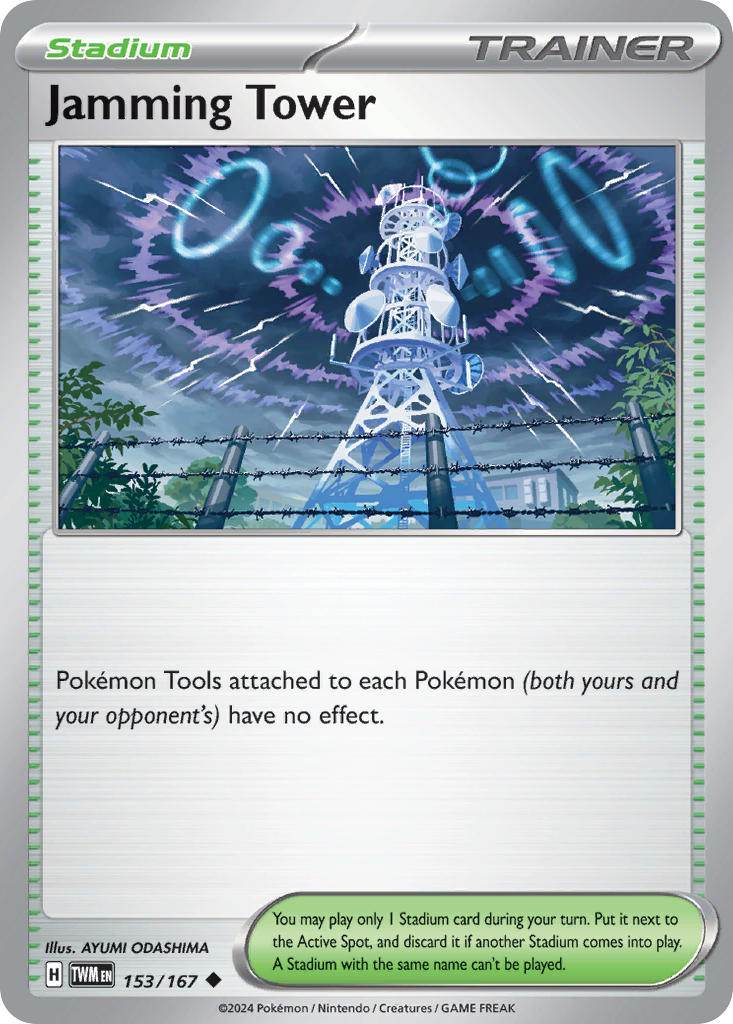 Jamming Tower 153/167 Play! Pokémon Stamp Prize Pack Series 6 Exclusive - MissingNo.