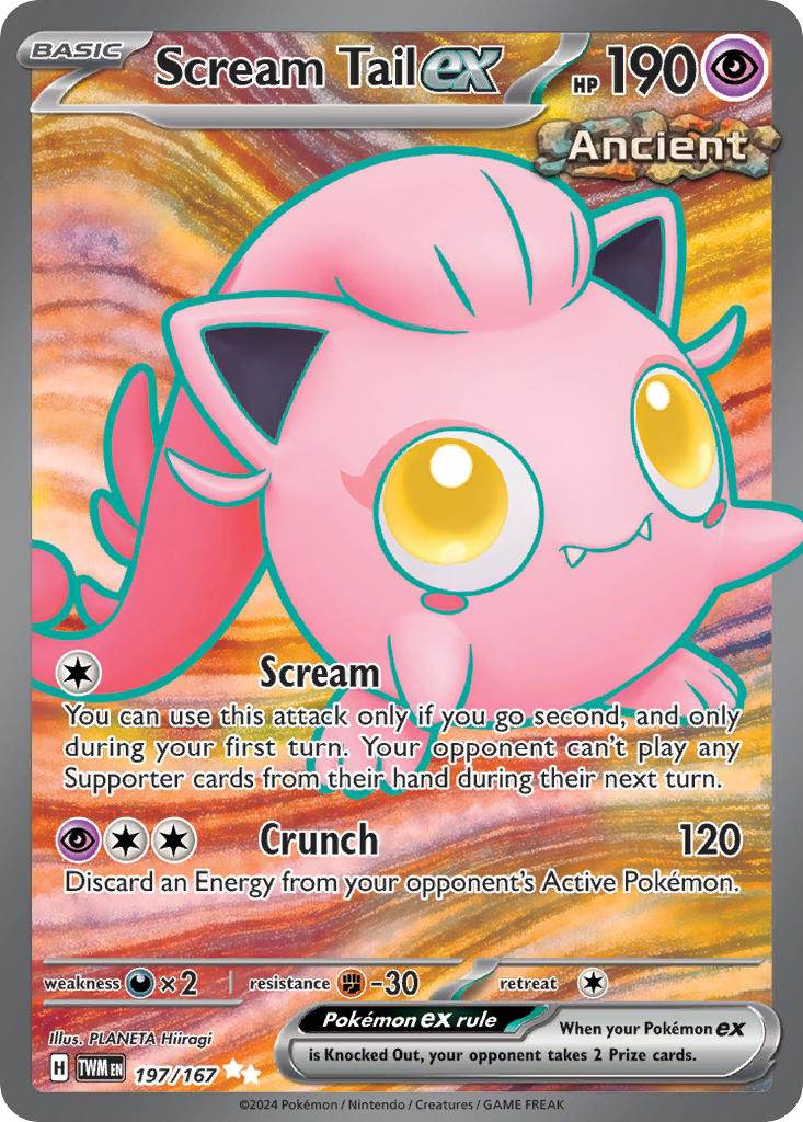 Scream Tail ex 197/167 Ultra Rare ex - MissingNo.