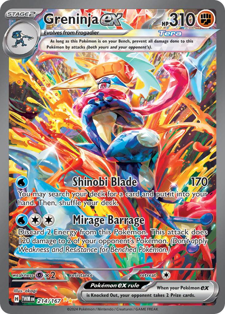 Greninja ex 214/167 Special Illustration Rare ex - MissingNo.