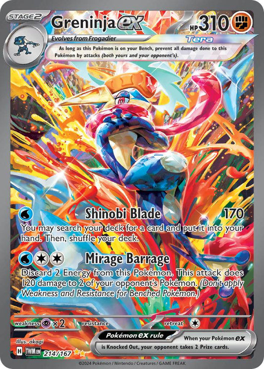 Greninja ex 214/167 Special Illustration Rare ex - MissingNo.