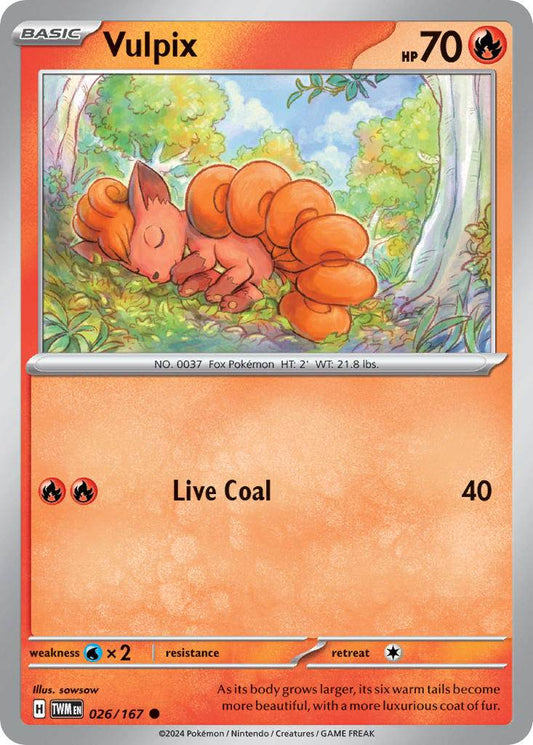 Vulpix 26/167 Reverse Common - MissingNo.