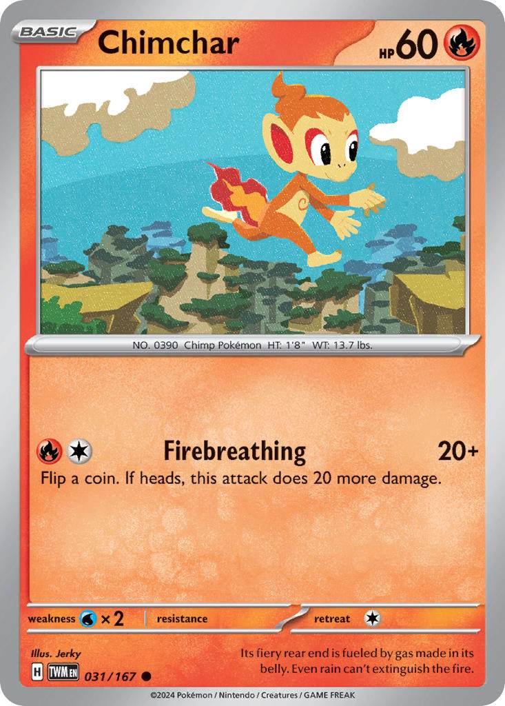Chimchar 31/167 Reverse Common - MissingNo.